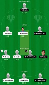 Dream11 Team for Maharashtra Women vs Baroda Women - Senior Women’s T20 2022 2022 Semi-final 1.