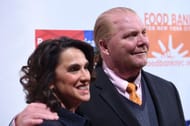 Susi Cahn and Mario Batali (Image via Dimitrios Kambouris/Getty Images)
