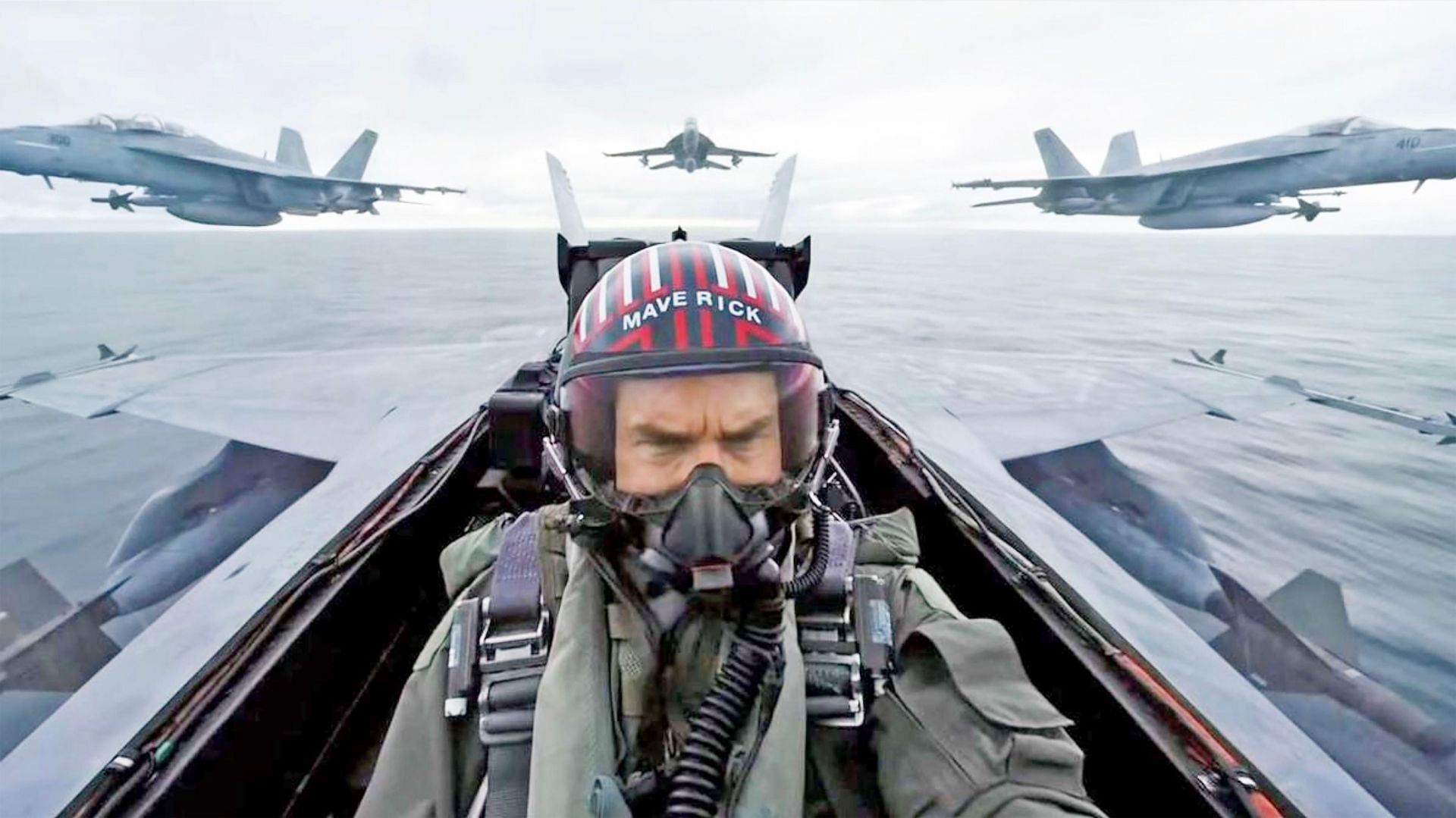 Tom Cruise in a still from Top Gun: Maverick (Image via Paramount Pictures)