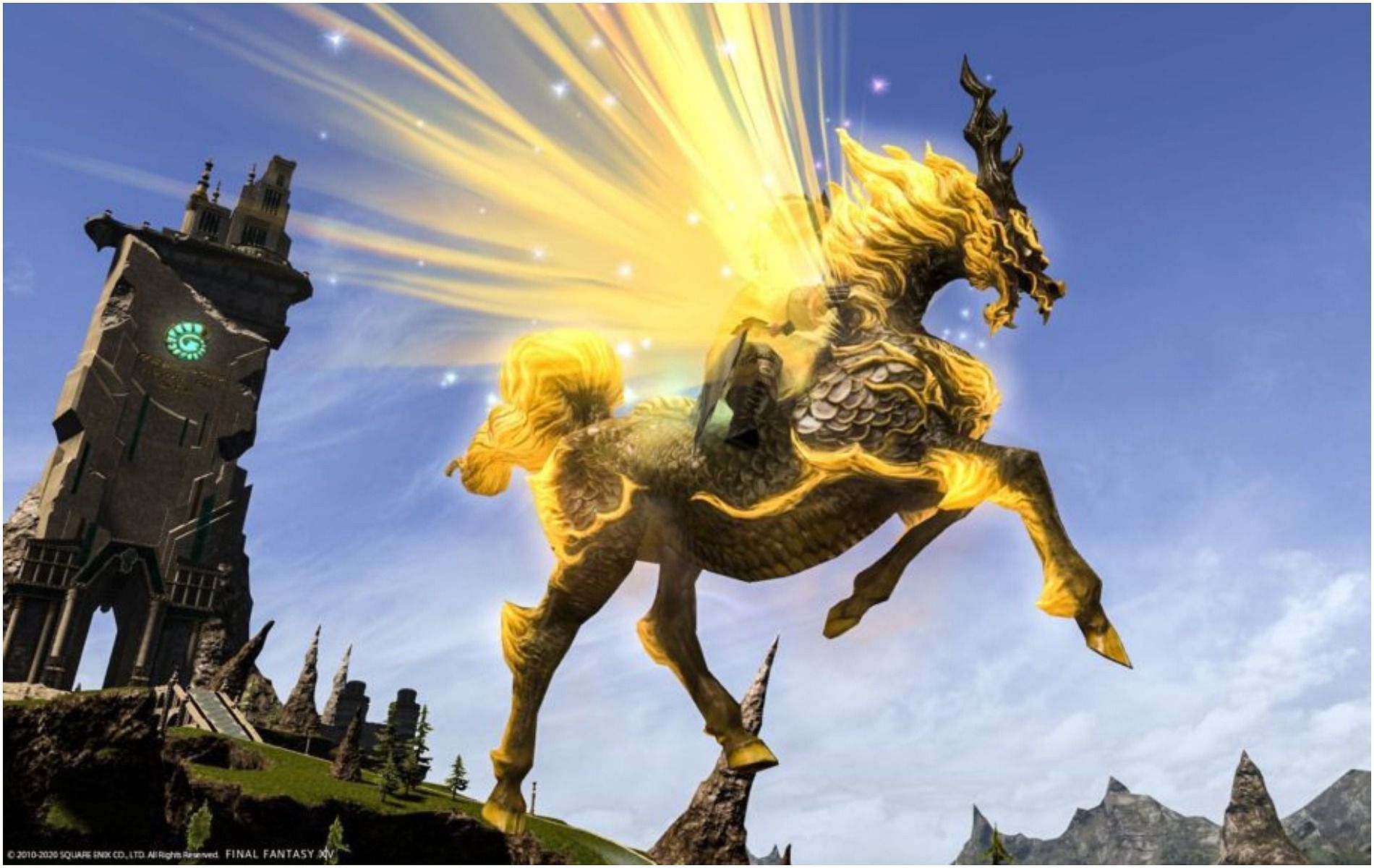 Which mounts in Final Fantasy XIV are the coolest and most satisfying to own? (Image via Square Enix)