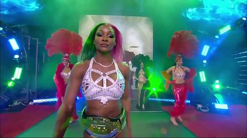 The TBS Champion making her way to the ring!