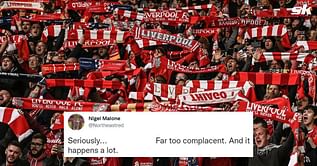 “What are you doing?” – Liverpool fans fume at 29-year-old star for being ‘far too complacent’ and nearly putting team in trouble against Aston Villa
