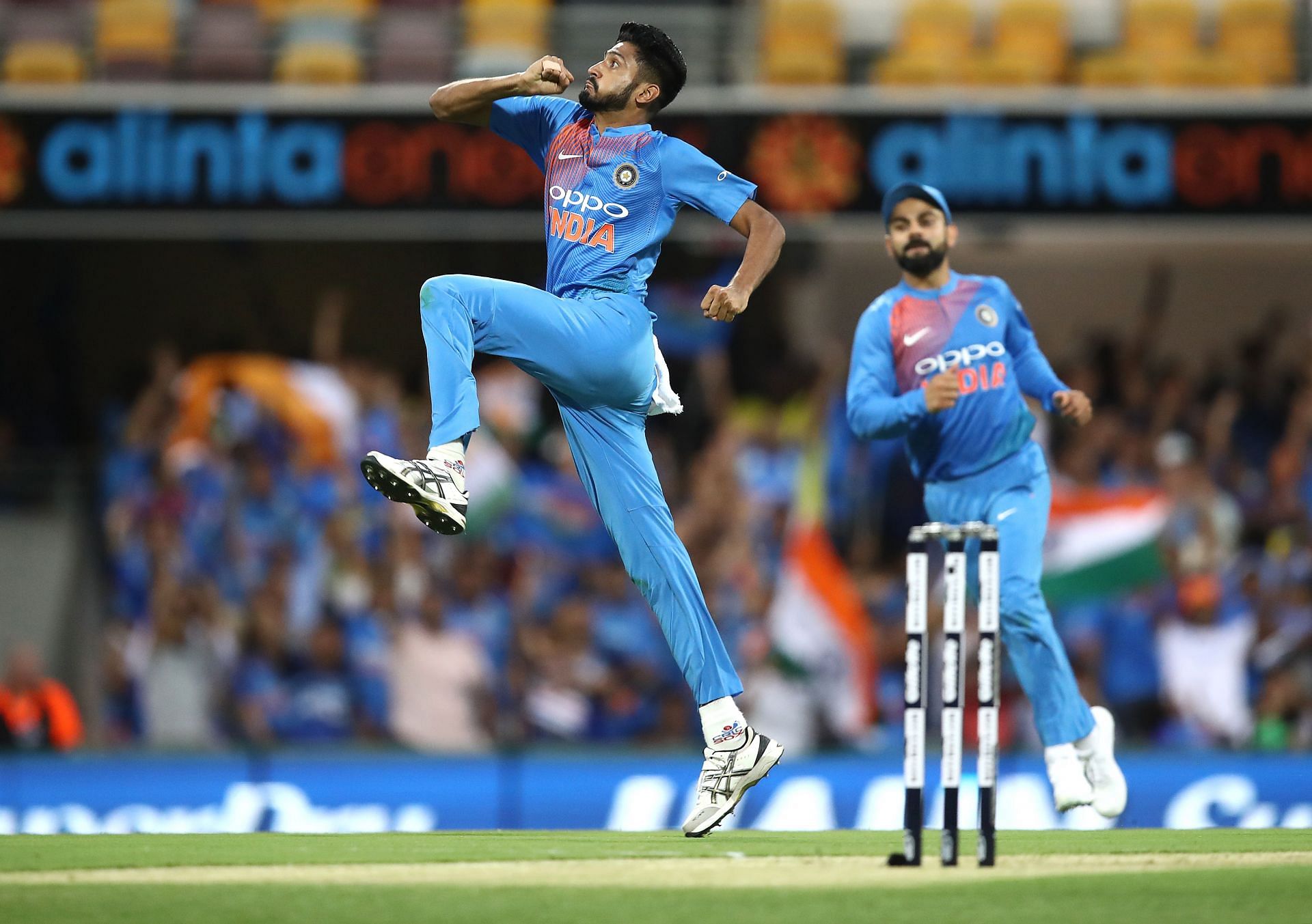 Khaleel Ahmed in Australia v India - T20