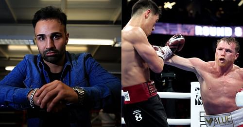 Malignaggi (left) and Canelo vs Bivol (right)