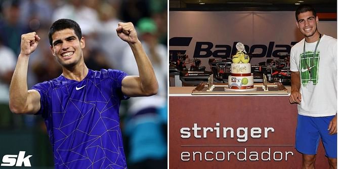 Carlos Alcaraz celebrates 19th birthday with surprise cake from Madrid Open organizers
