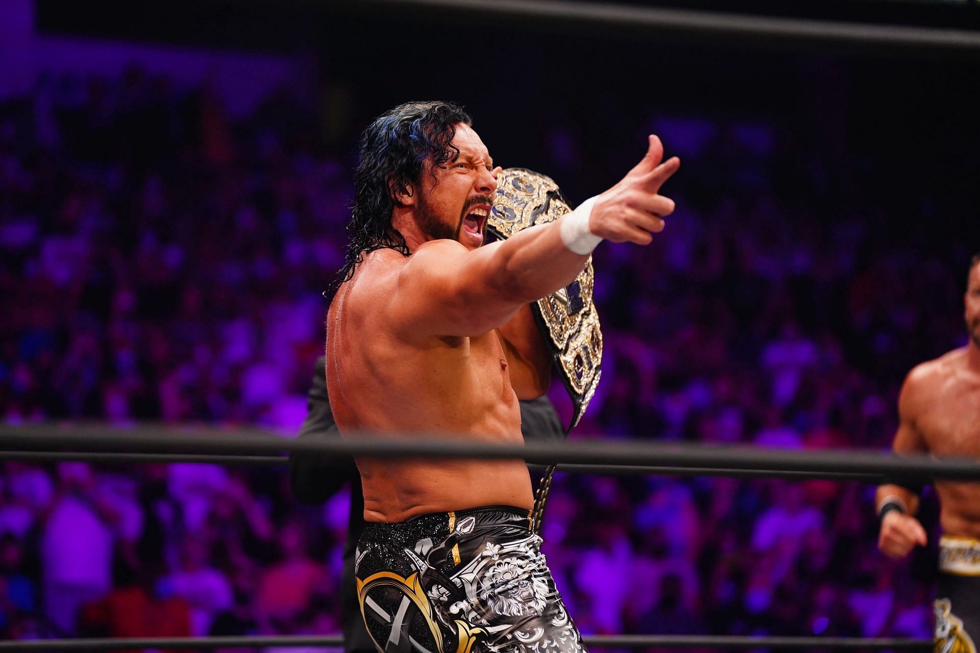 Kenny Omega during his reign as AEW World Champion!
