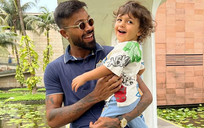 "That IPL feeling" - Hardik Pandya posts adorable picture with son Agastya after GT's stunning 7-wicket win over RR