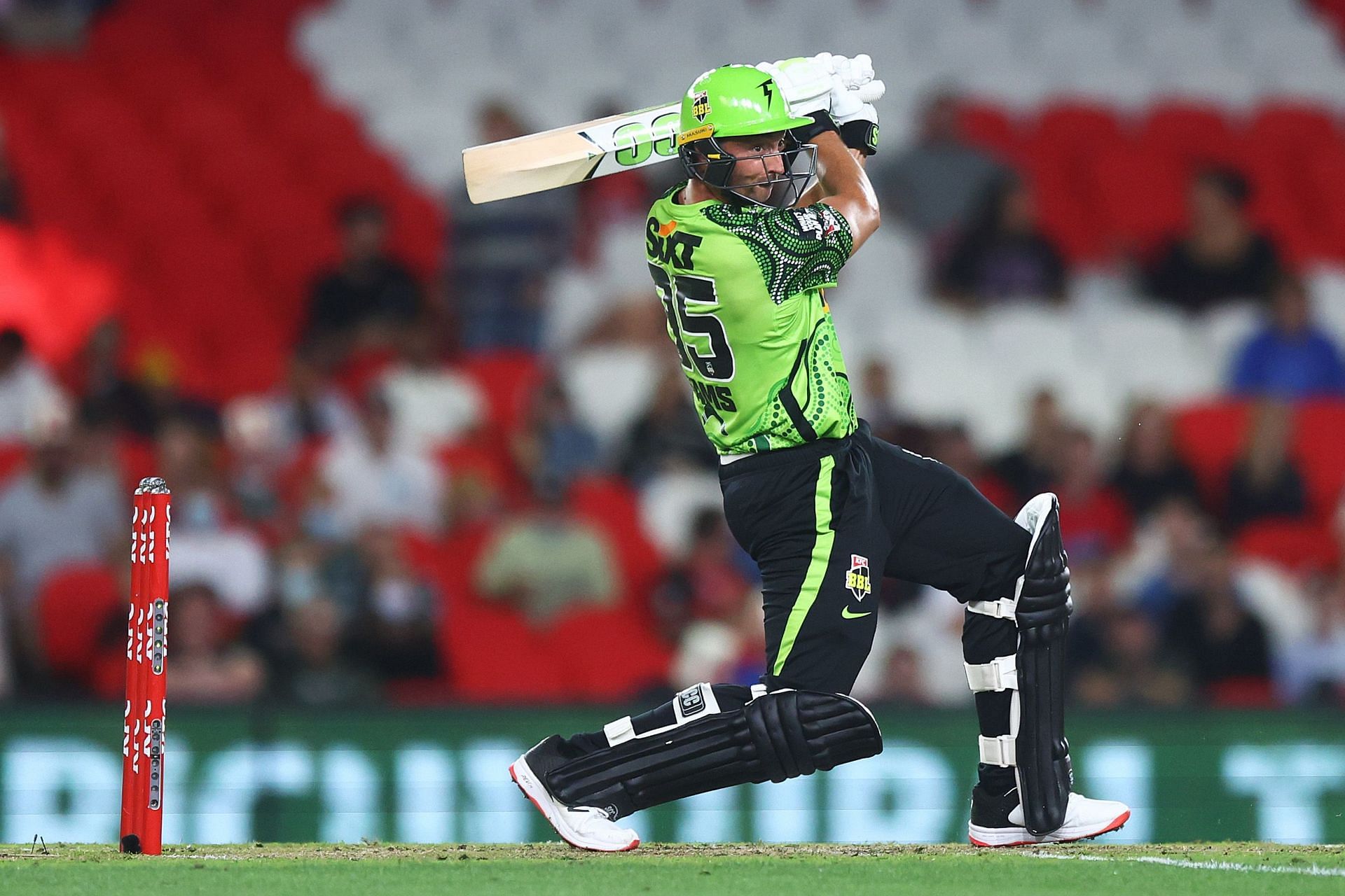 Daniel Sams batting in the BBL. Pic: Getty Images