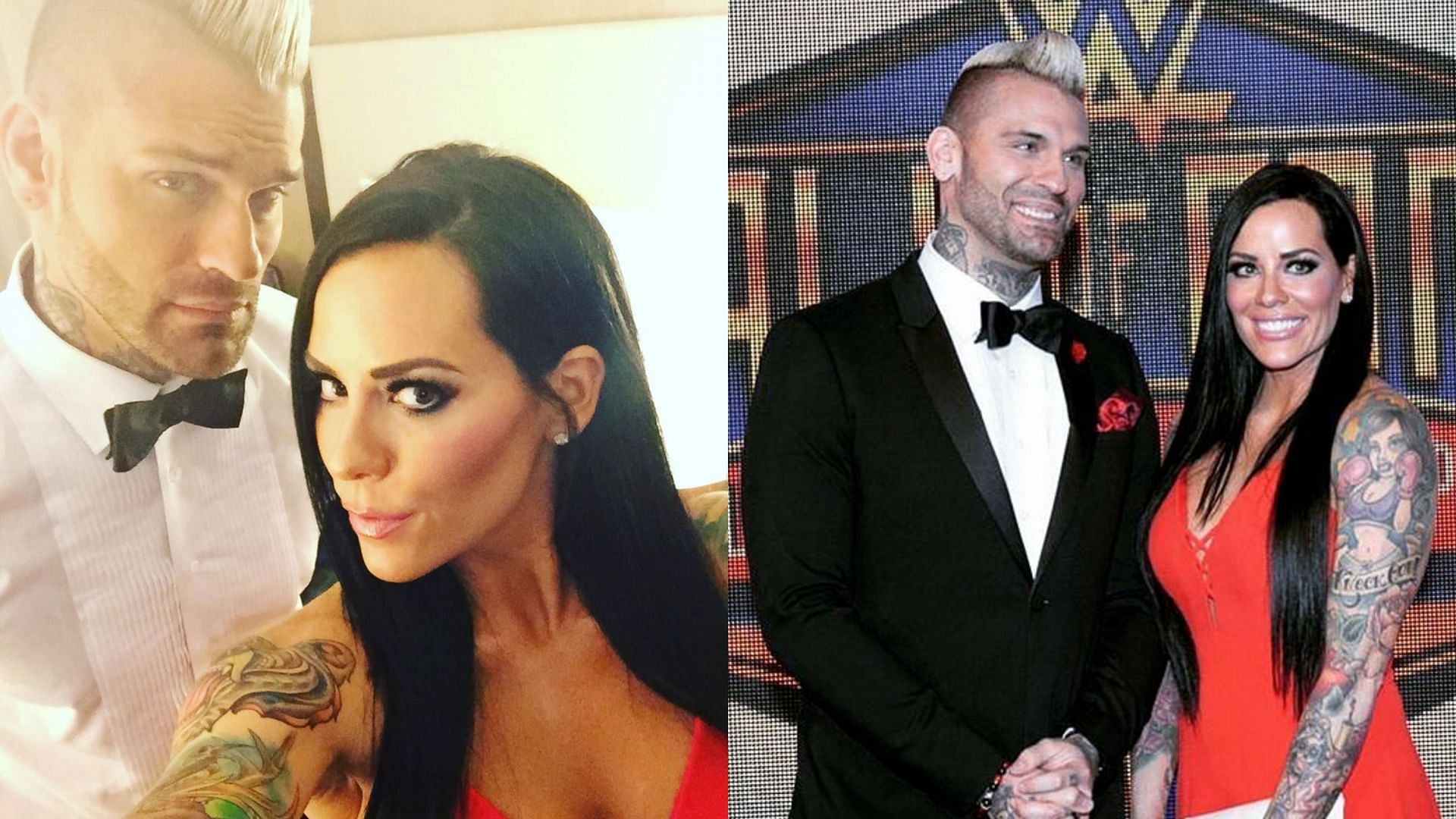 Corey Graves with his ex-wife, Amy Schneider