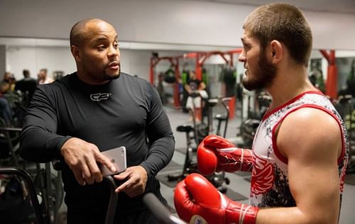 Daniel Cormier (left) & Khabib Nurmagomedov (right) [Image Credits- @dc_mma on Instagram]