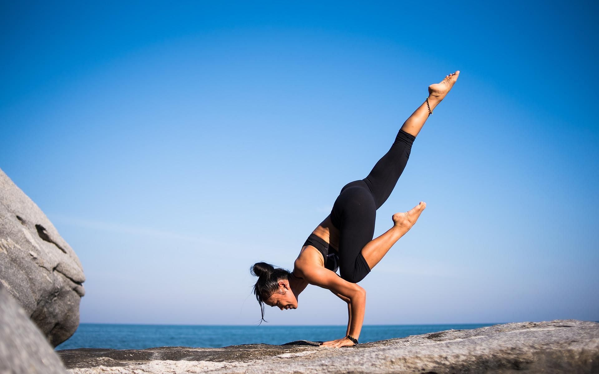 Learn how to start yoga for weight loss success.  (Image via Pexels/Yan Krukov)