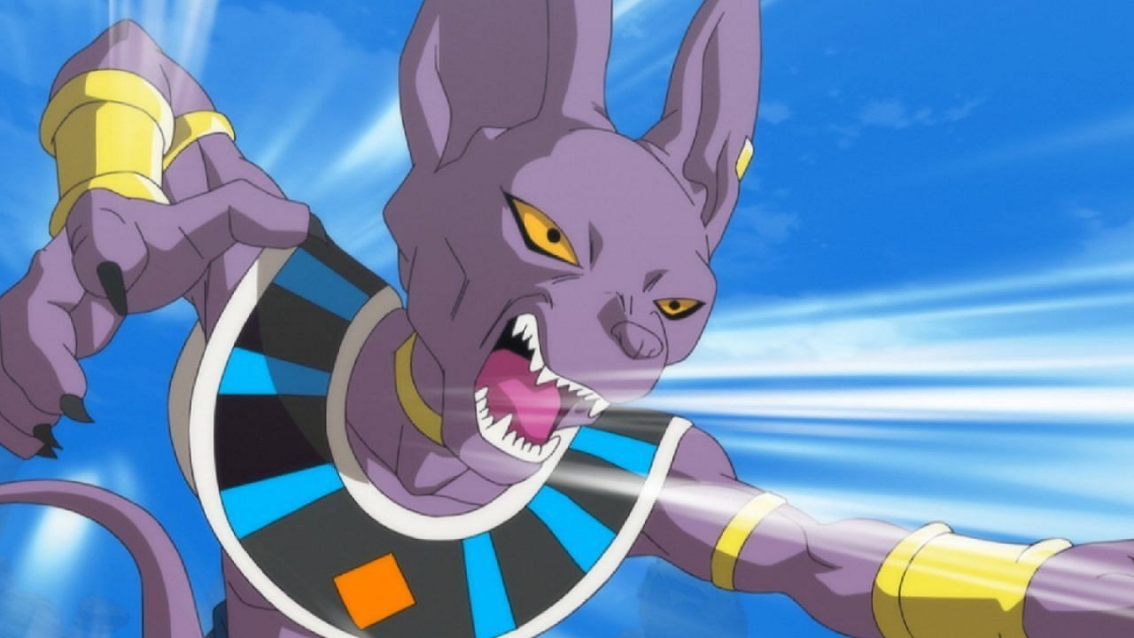 Beerus as seen in the Super anime (Image via Toei Animation)