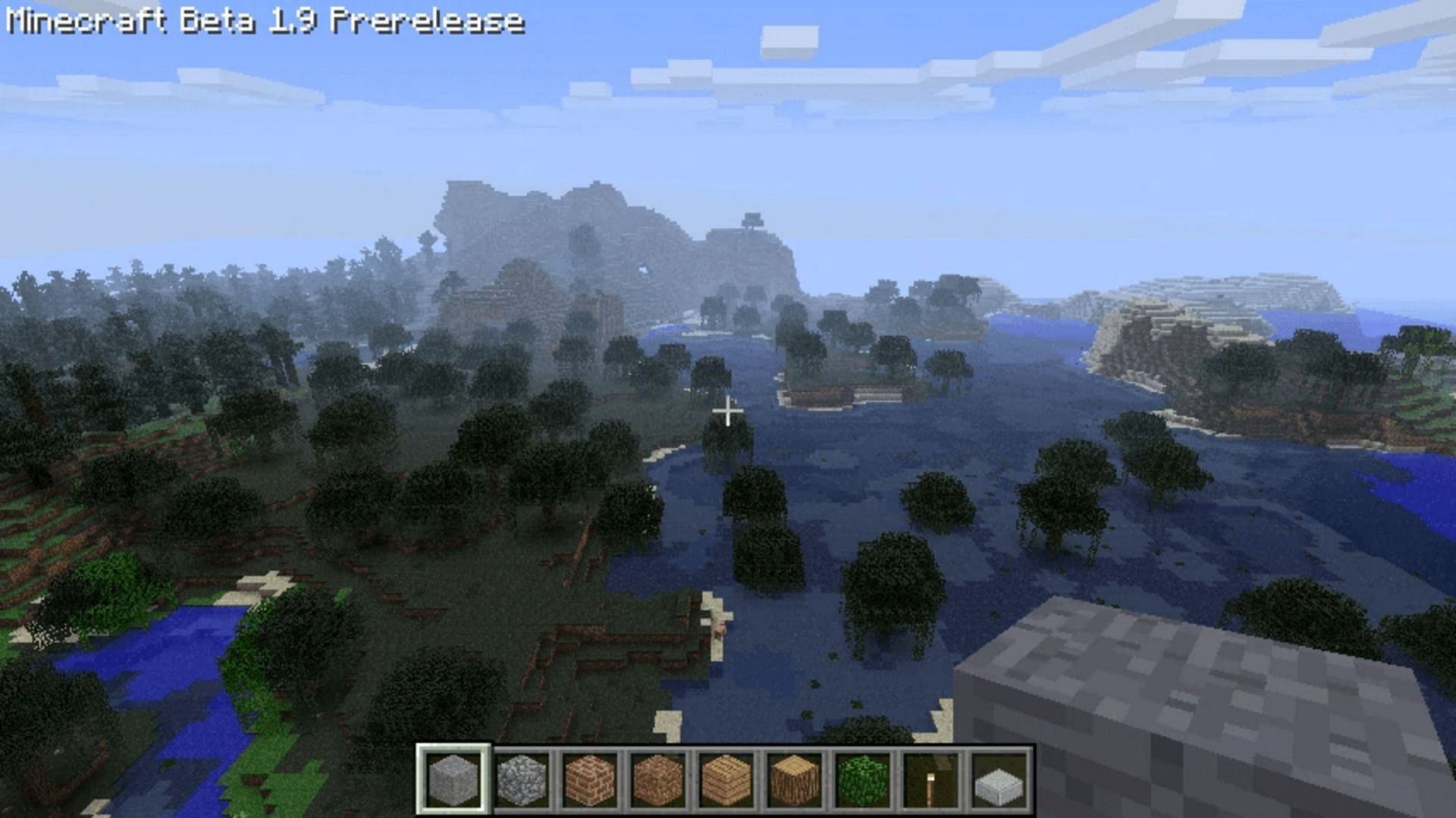 Beta 1.9&#039;s pre-release debuted villagers for the first time as well as many other features (Image via Mojang)
