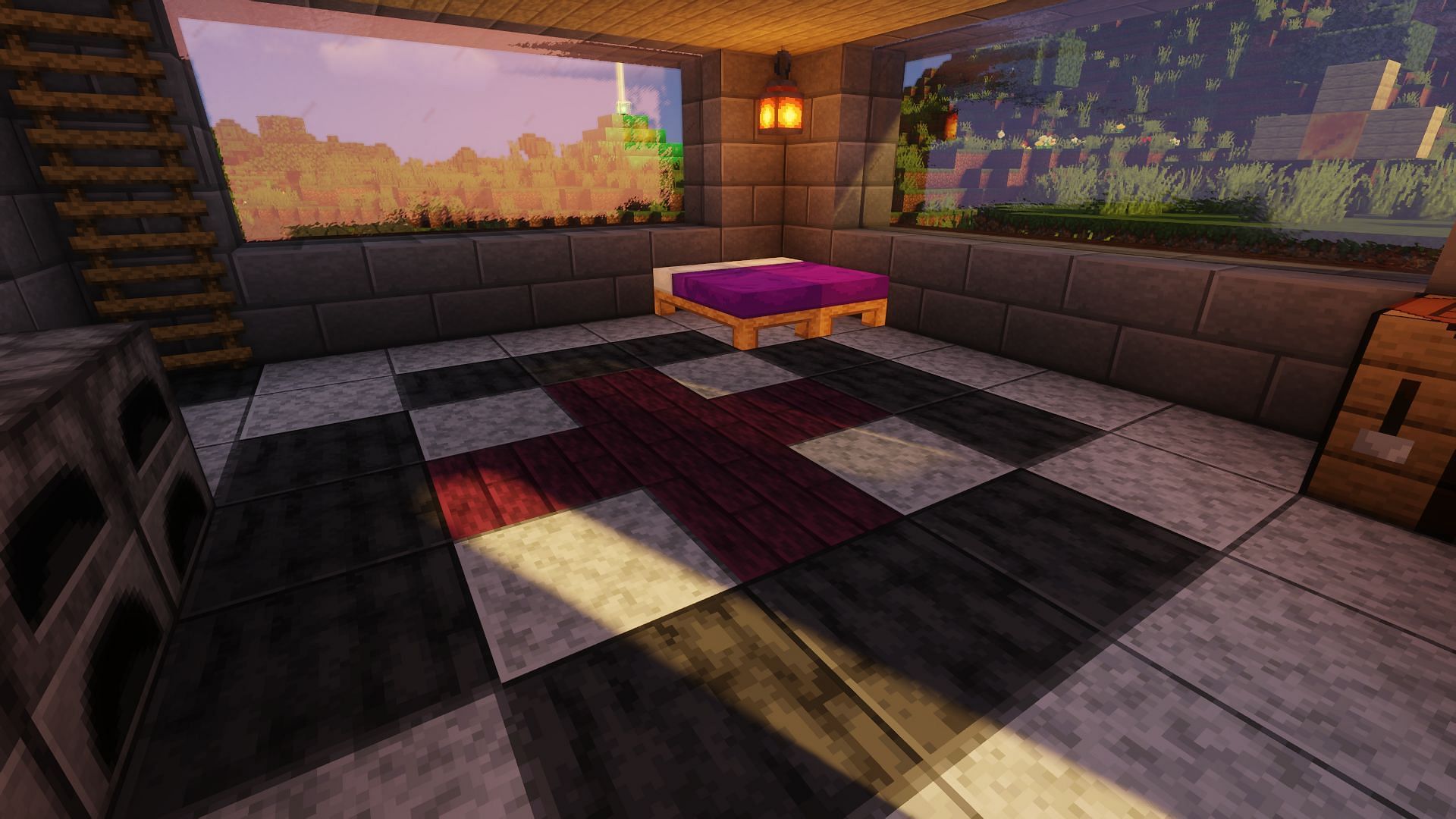 An example of a basic decoy base (Image via Minecraft)
