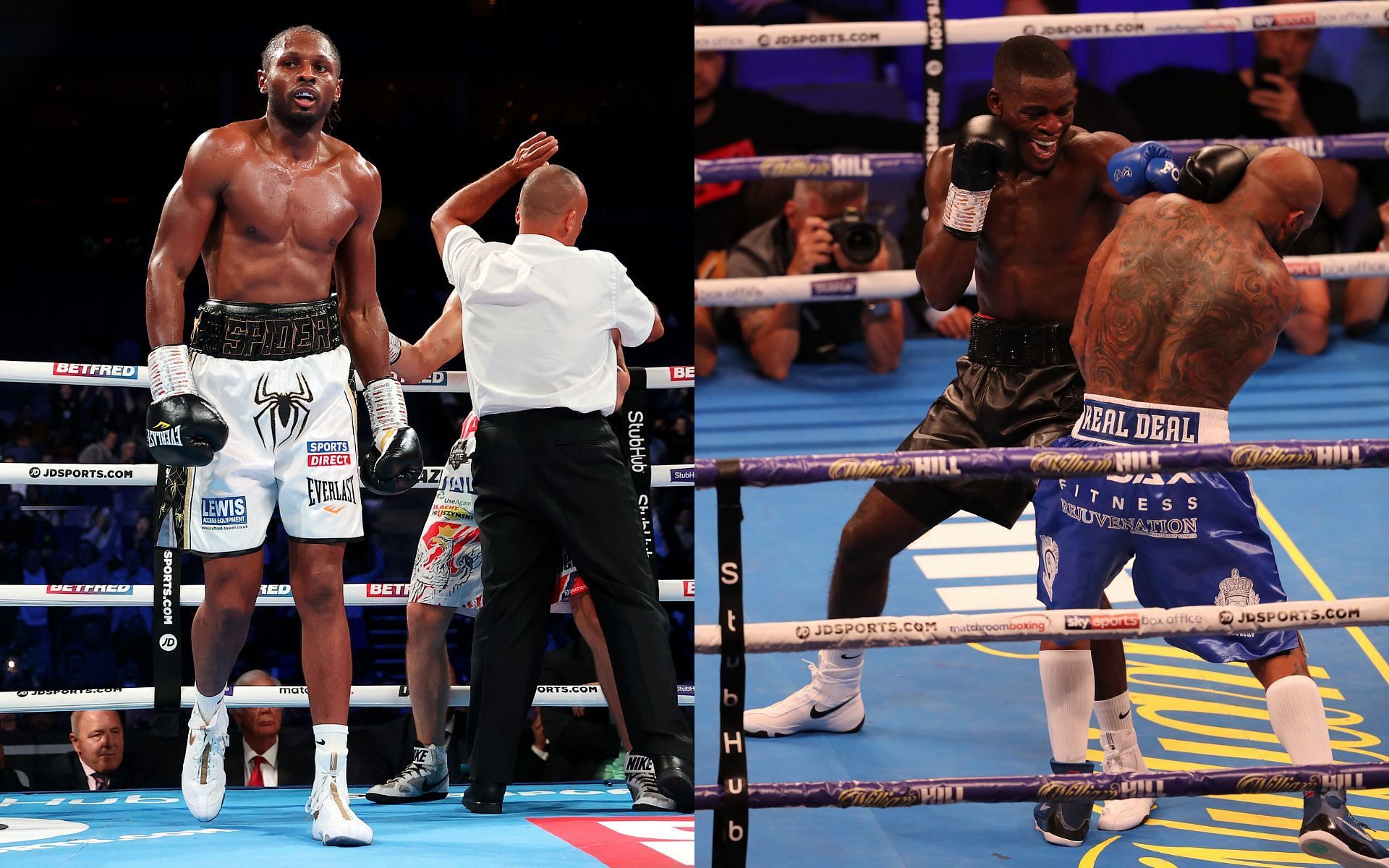 Richards vs Matyja (left) and Buatsi vs Ford (right)