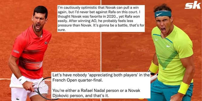 "Cherish these matches, they won’t keep on happening" - Tennis fans cannot contain their excitement ahead of blockbuster QF clash between Rafael Nadal and Novak Djokovic at the French Open