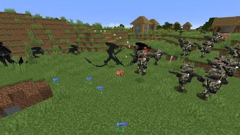 Xenomorph running wild (Image via Planet Minecraft)