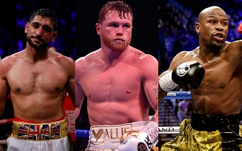 Amir Khan, Canelo Alvarez, and Floyd Mayweather