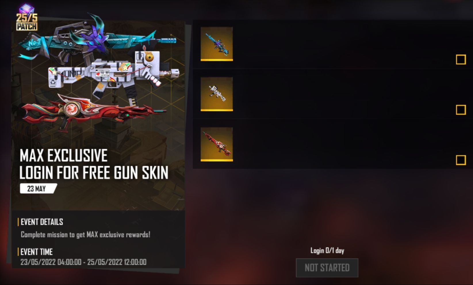 Gamers can get a gun skin for free (Image via Garena)