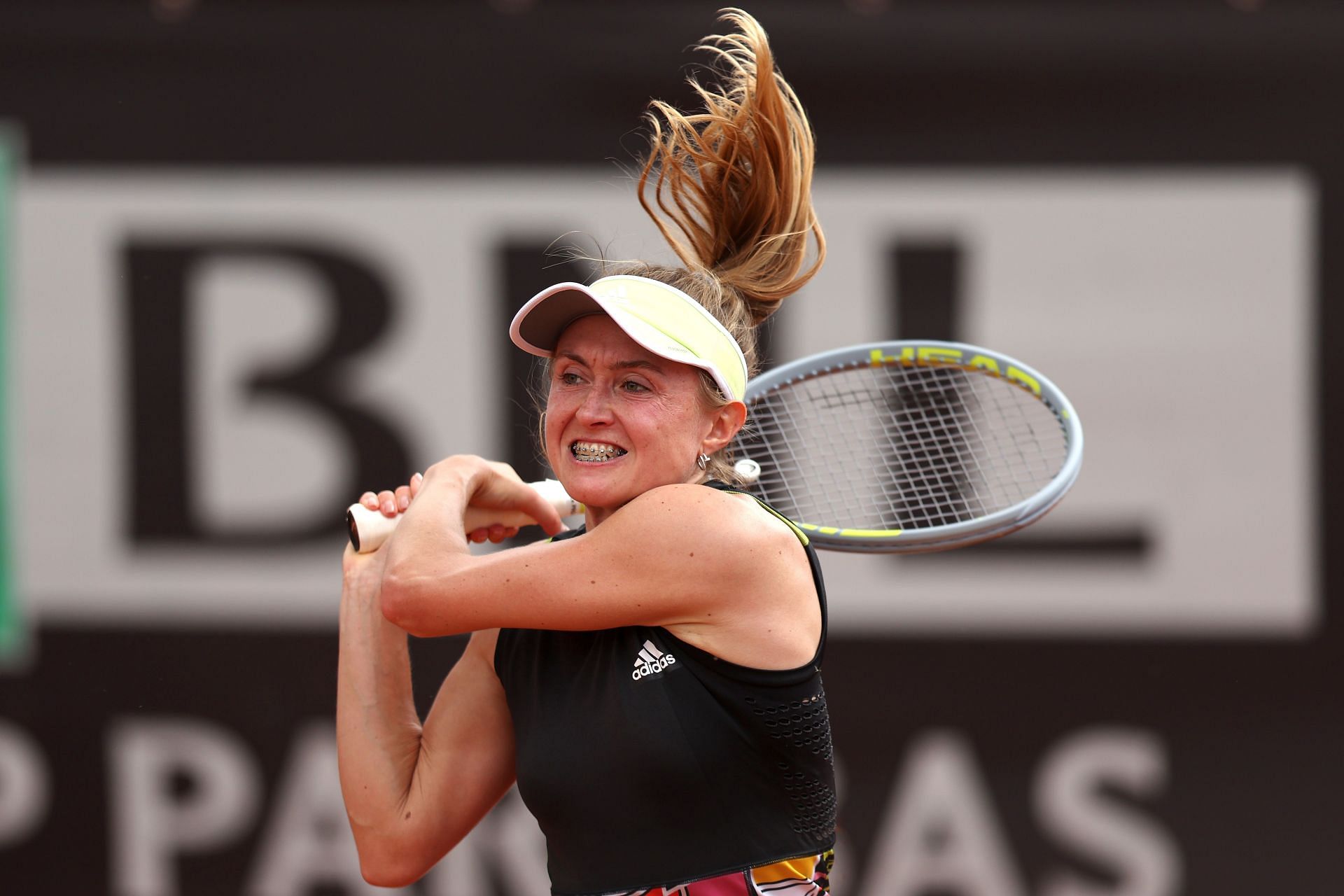 Aliaksandra Sasnovich at the 2022 Italian Open.