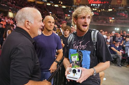 Logan Paul at the Jake Paul v Tyron Woodley event