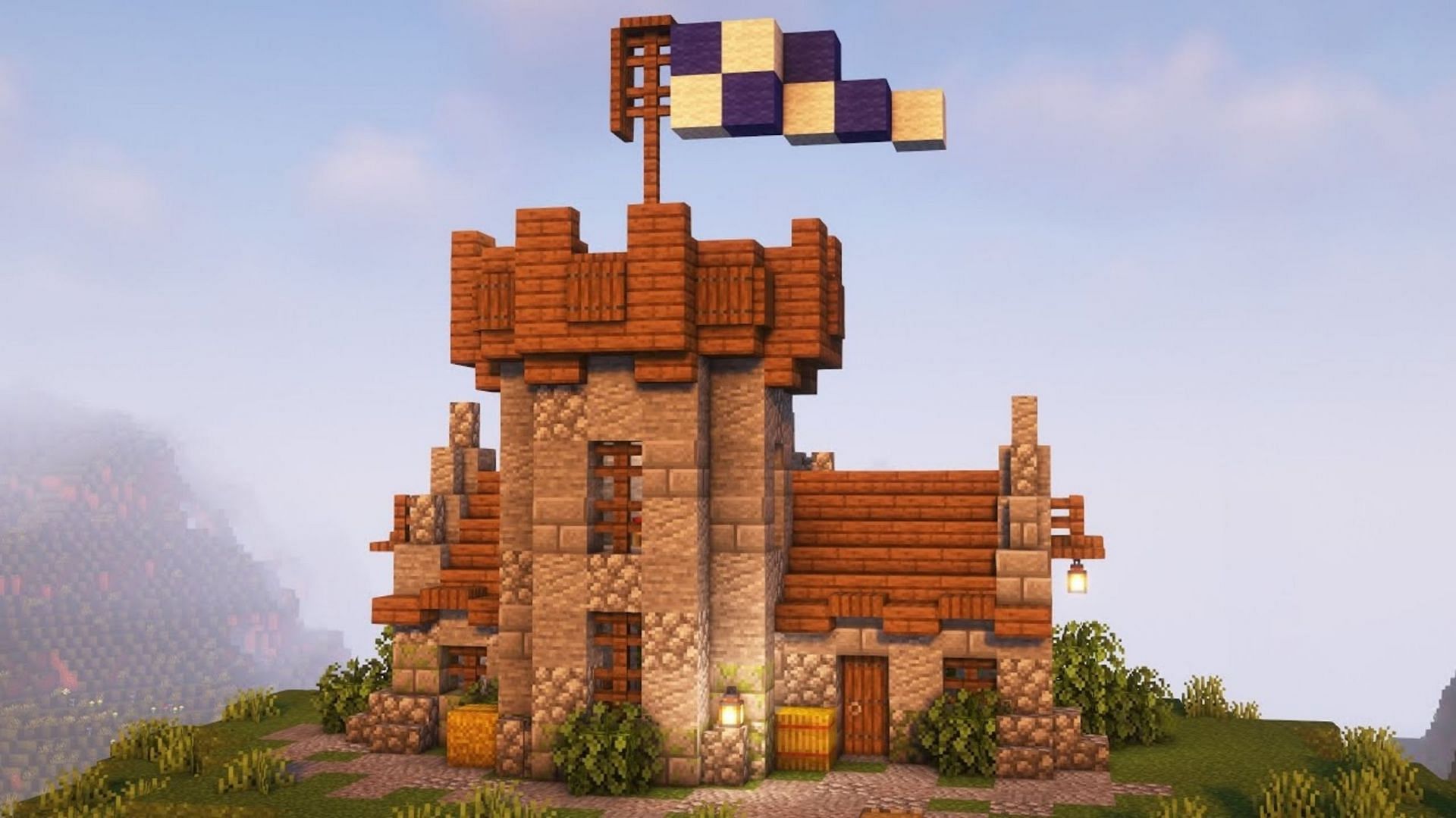 Minecraft Medieval Starter House #minecraft #minecraftbuilding #minecr
