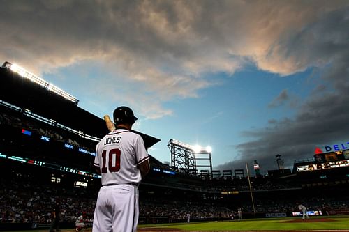 Chipper Jones #10 of the Atlanta Braves