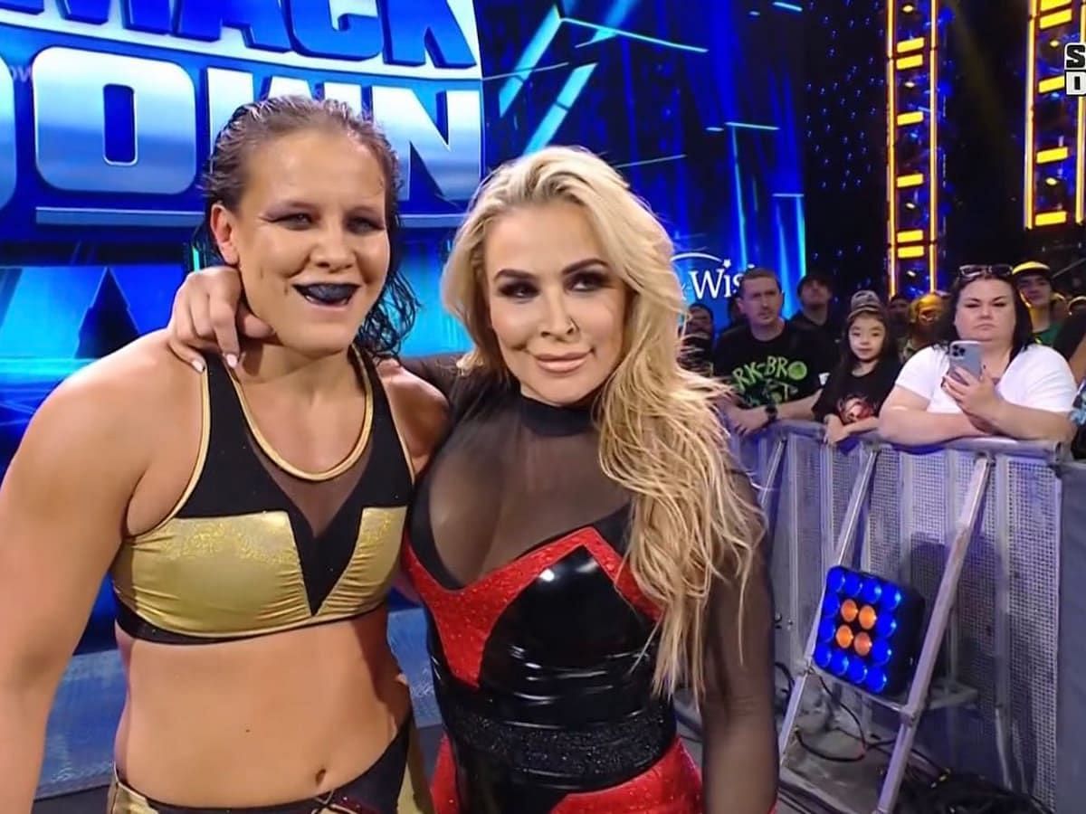 Natalya and Shayna Baszler have battled for the titles.