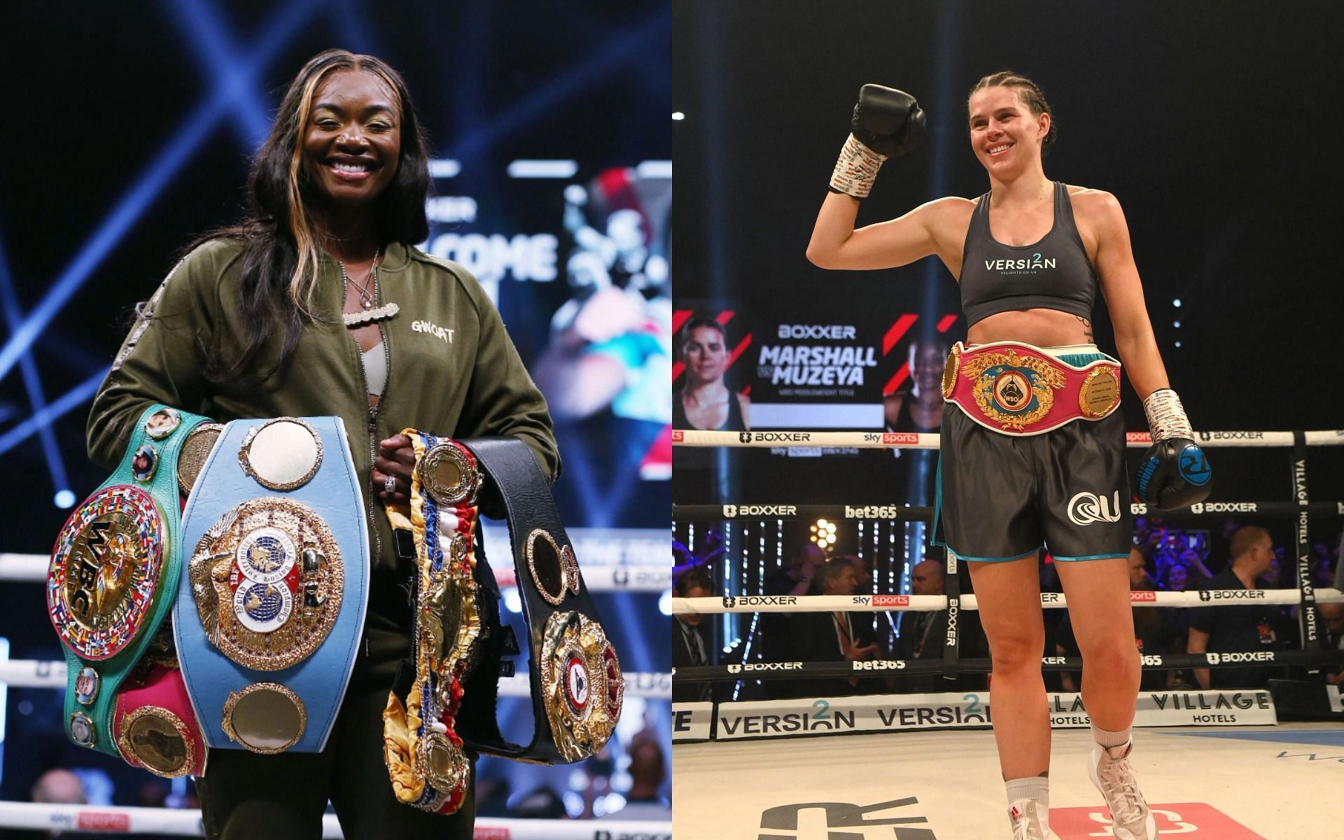 Claressa Shields (L) has once again blasted Savannah Marshall (R)