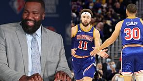 "That light skin brother is knocking at the door!" - Kendrick Perkins on 3-time NBA champion still adding to his trophy case with another major milestone for Golden State Warriors