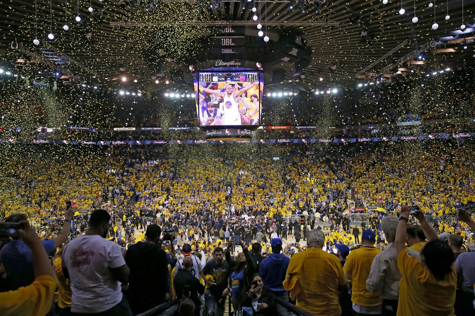 Golden State will aim to drop more confetti with another championship.