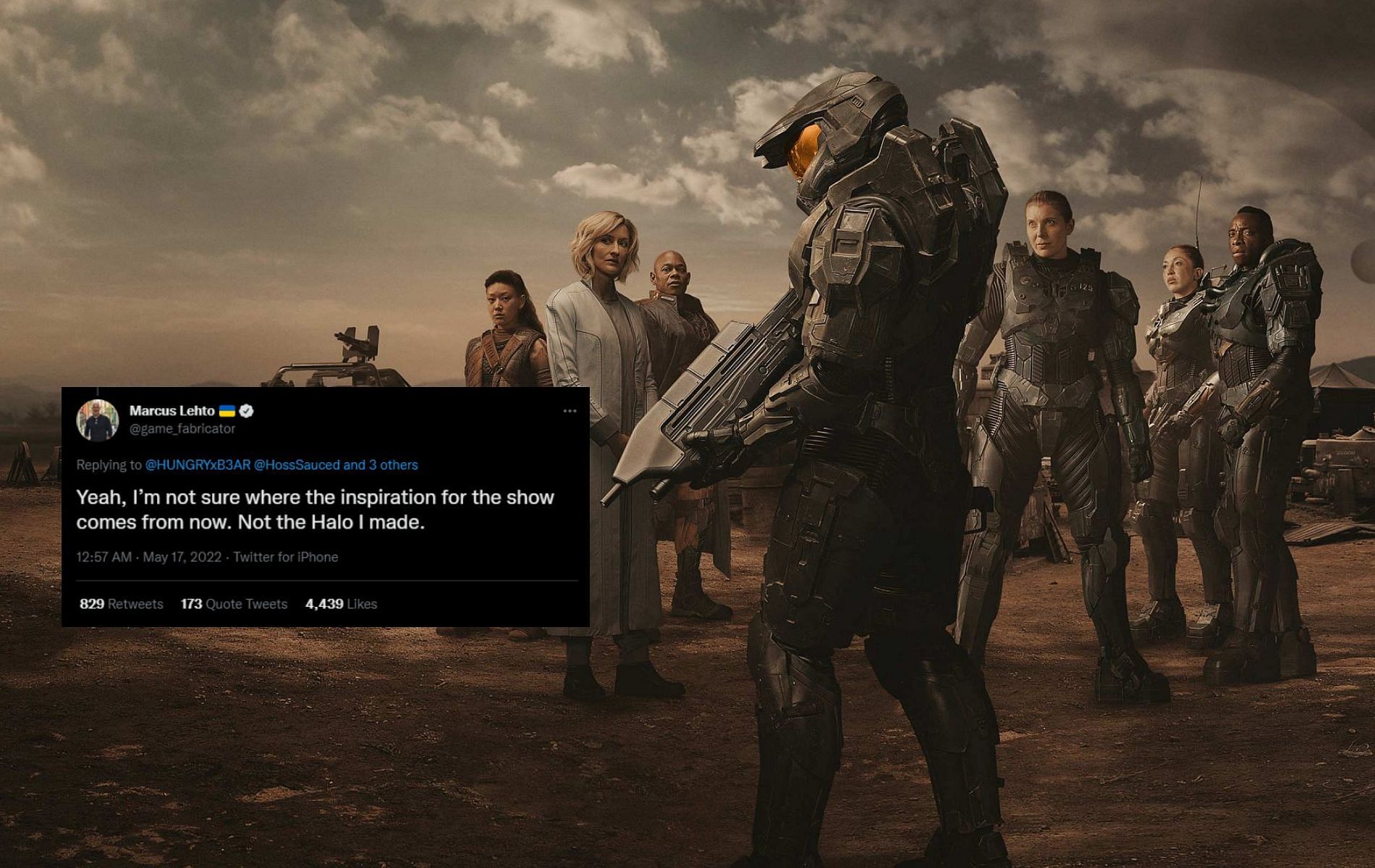 Halo&rsquo;s co-creator is confused by some of the creative choices the showrunner took (Images by Twitter and Paramount)