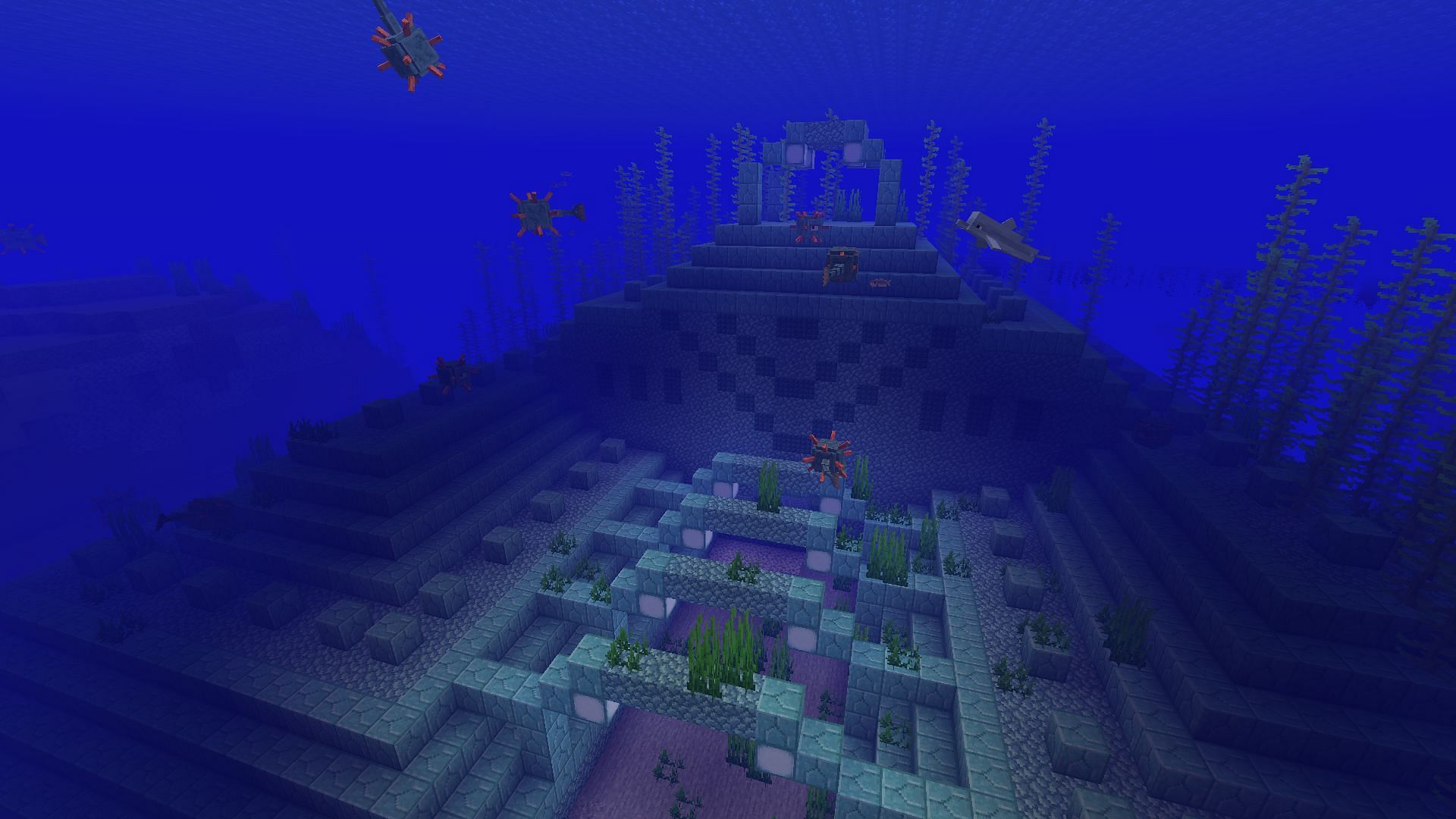 Ocean Monument (Image via Minecraft)