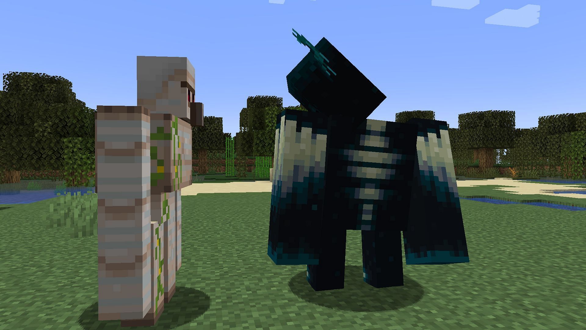 Both the mobs will spawn on solid blocks (Image via Minecraft)