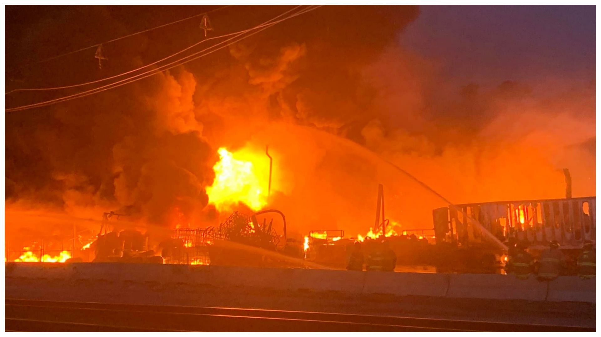 3 alarm fire blazing at city&#039;s downtown Omaha, Nebraska (via Facebook/Omaha Fire Department)