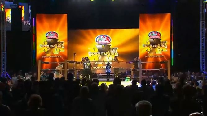 AEW star takes out The Young Bucks, Tay Conti, and Sammy Guevara after TripleMania XXX main event