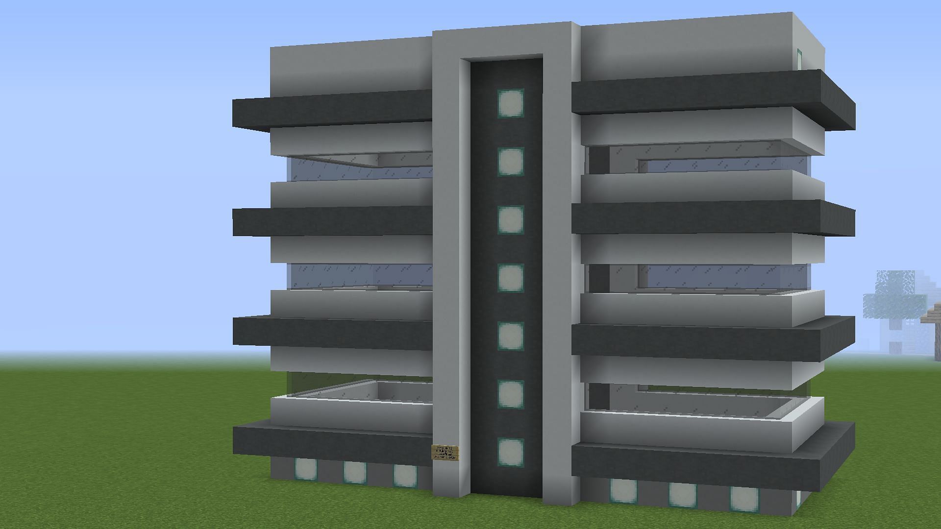 Use white concrete blocks to create a modern house (Image via Reddit user u/MithrilOnReddit)