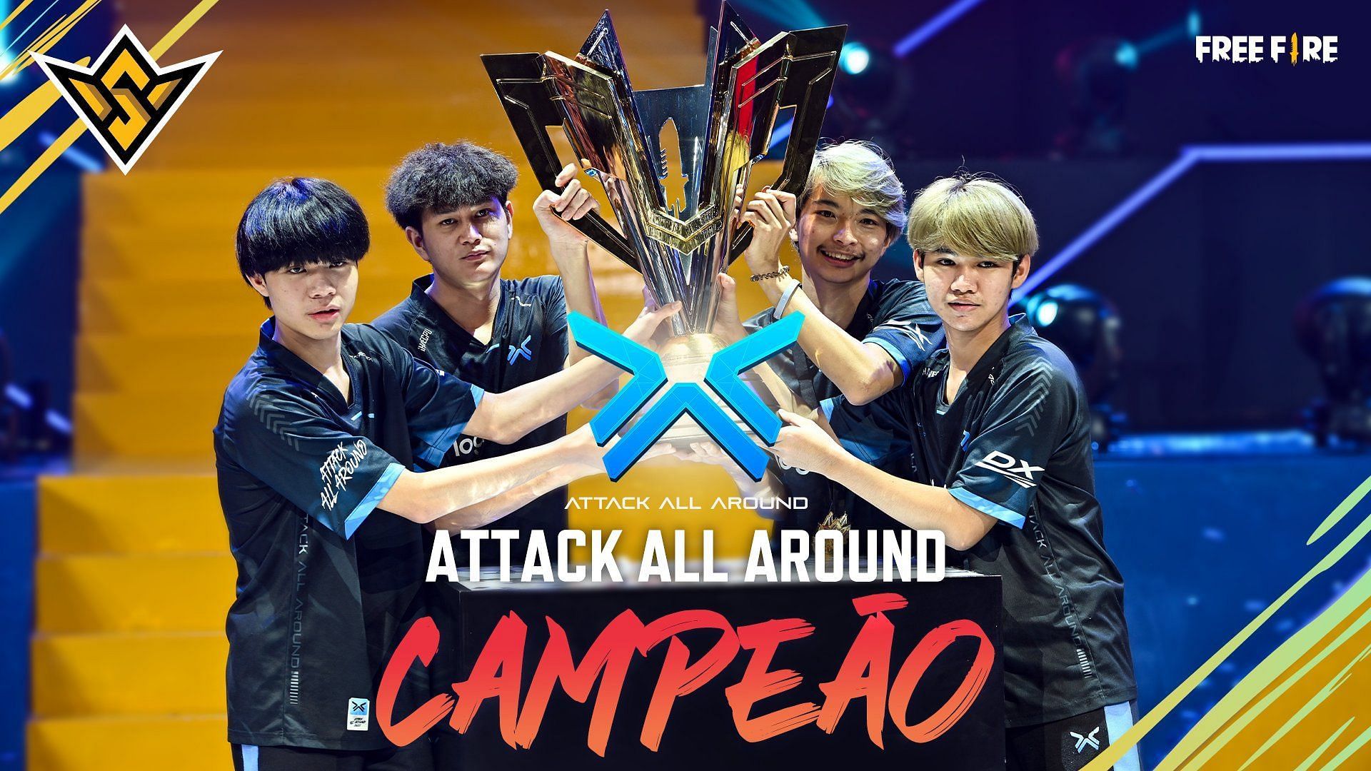 Attack All Around claimed Free Fire World Series 2022 Sentosa crown (Image via Garena)