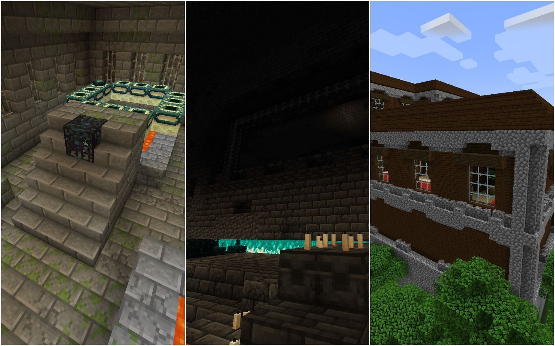 Some of the most dangerous structures in the overworld (Image via Minecraft)