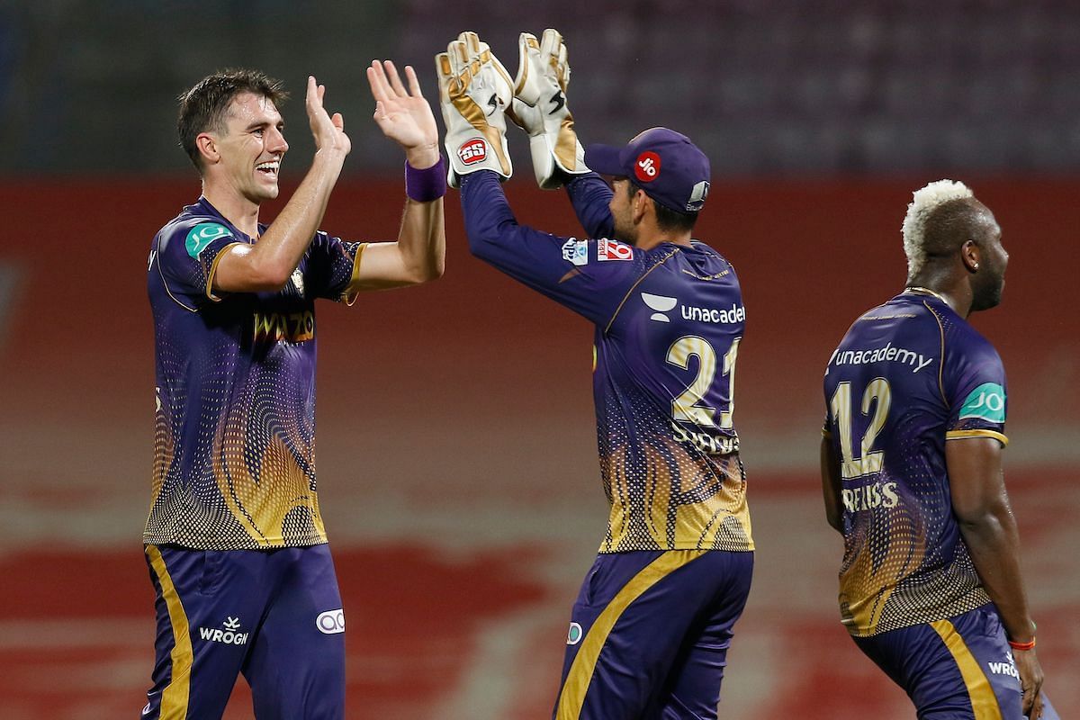 Pat Cummins was the pick of KKR&#039;s bowlers with impressive returns of 3 for 22 from 4 overs [Credits: IPL]