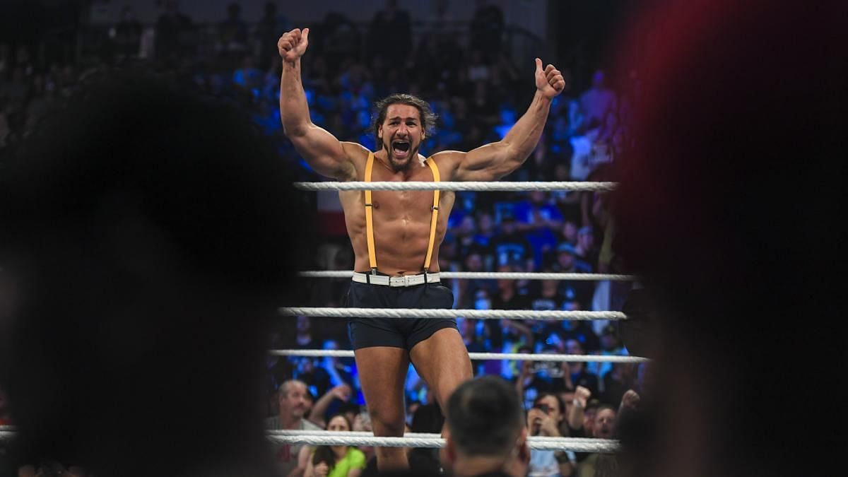 Madcap Moss after winning the André the Giant Memorial Battle Royal on April 1