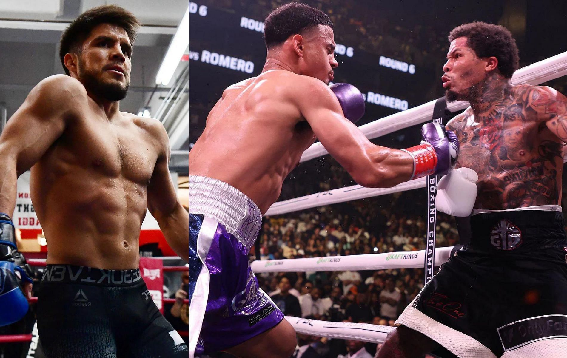 Henry Cejudo (left), Rolando Romero (center) &amp; Gervonta Davis (right)