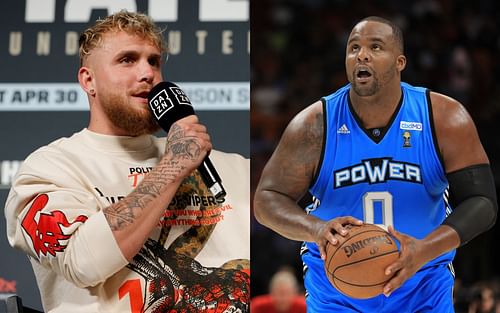 Former Boston Celtics power forward Glen Davis (Right) rumored to fight on Jake Paul's (Left) undercard