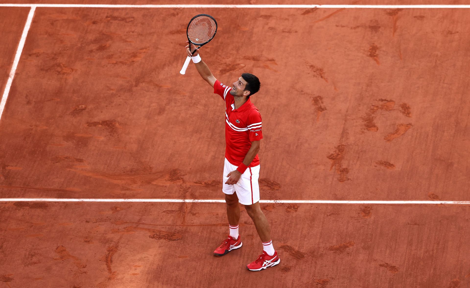 Novak Djokovic at 2021 French Open - Day Fifteen