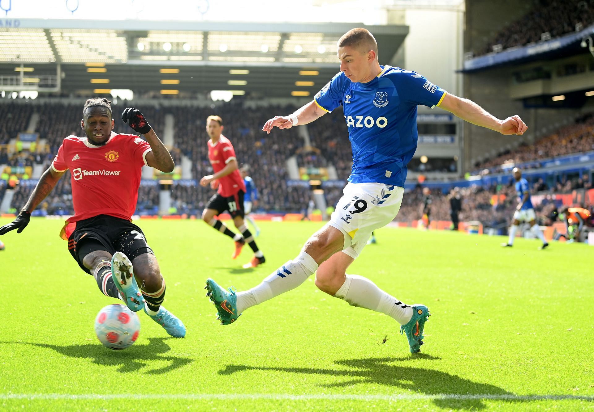 Aaron Wan-Bissaka (left( has struggled for form this season.