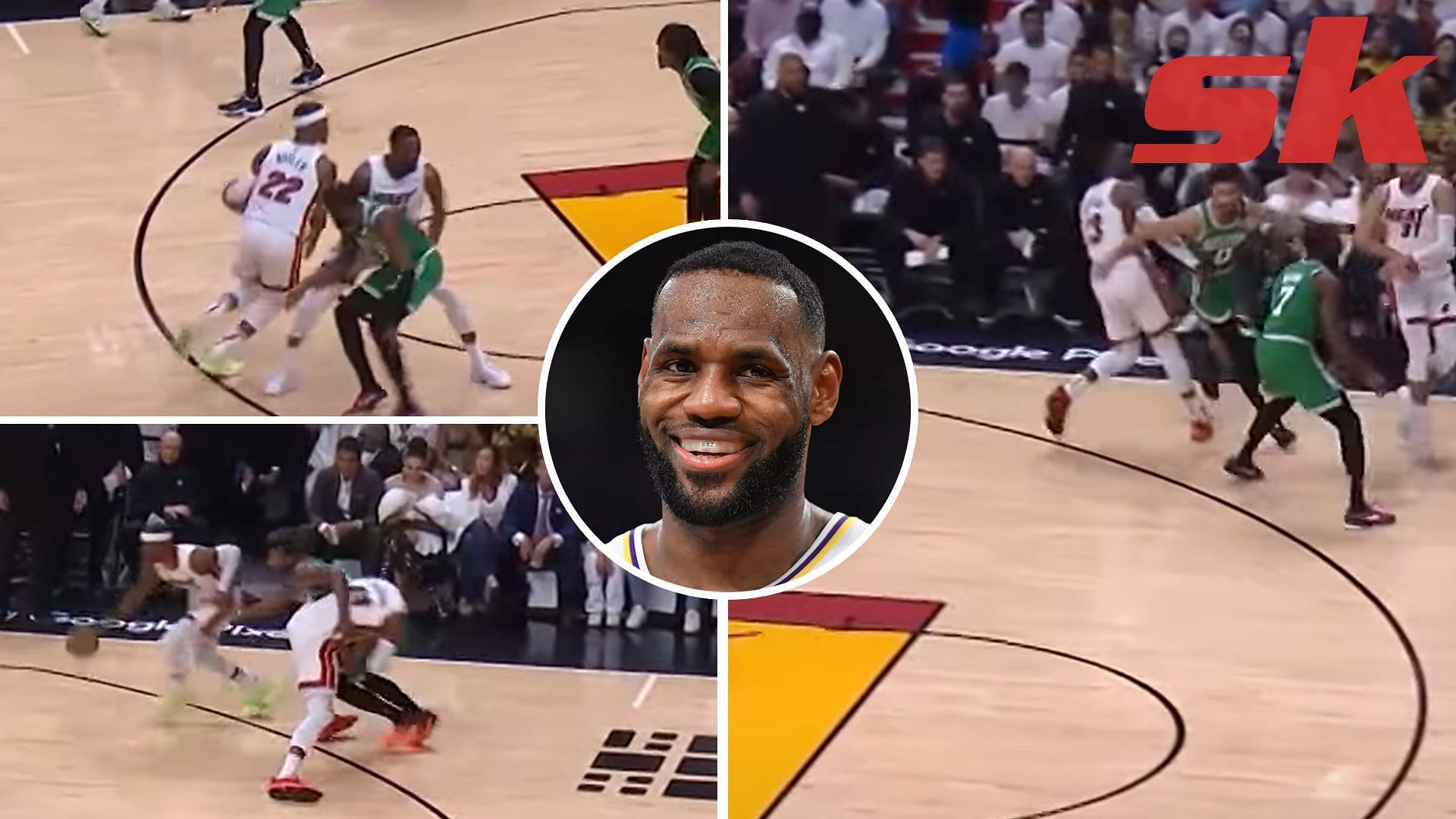 LeBron James calls out excessive physicality in Boston v Miami series
