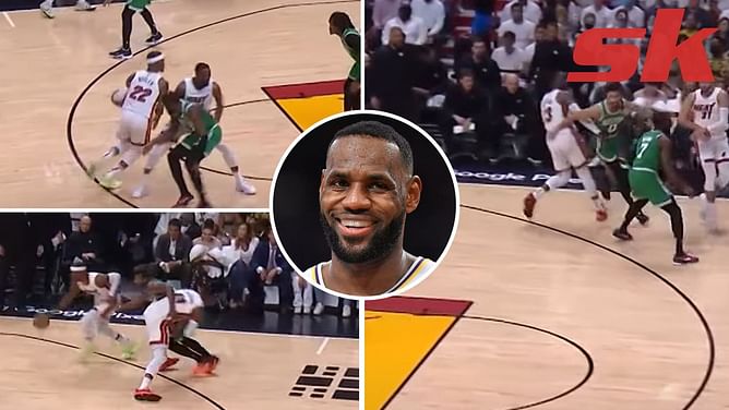 "The illegal screening in our game is crazy!! Needs to be a point of emphasis" - LeBron James questions excessive physicality on screens and its refereeing ignorance in Boston vs Miami series, fans say, "Celtics been getting away with a lot of BS all playoffs"