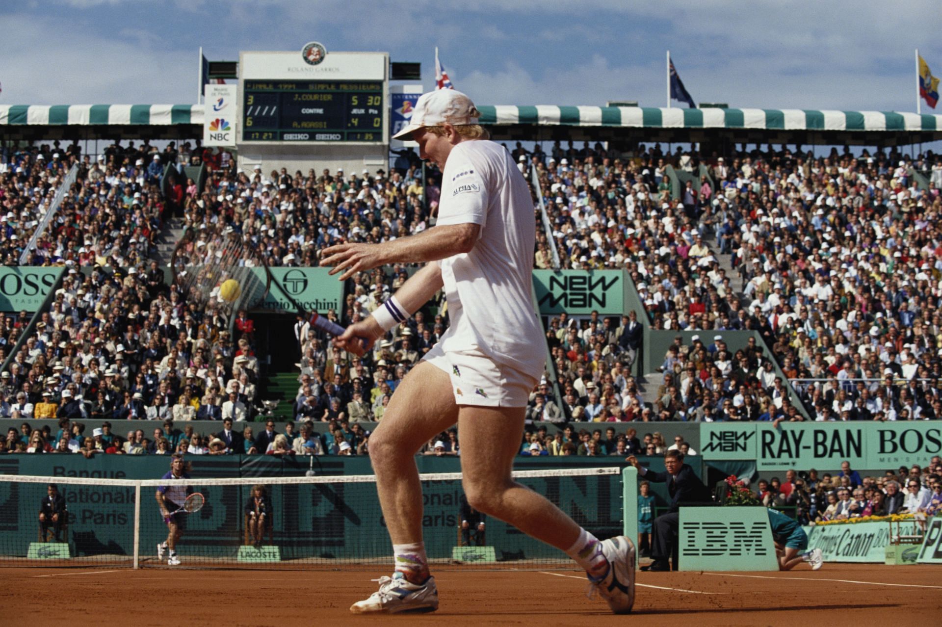Jim Courier won two French Open titles.
