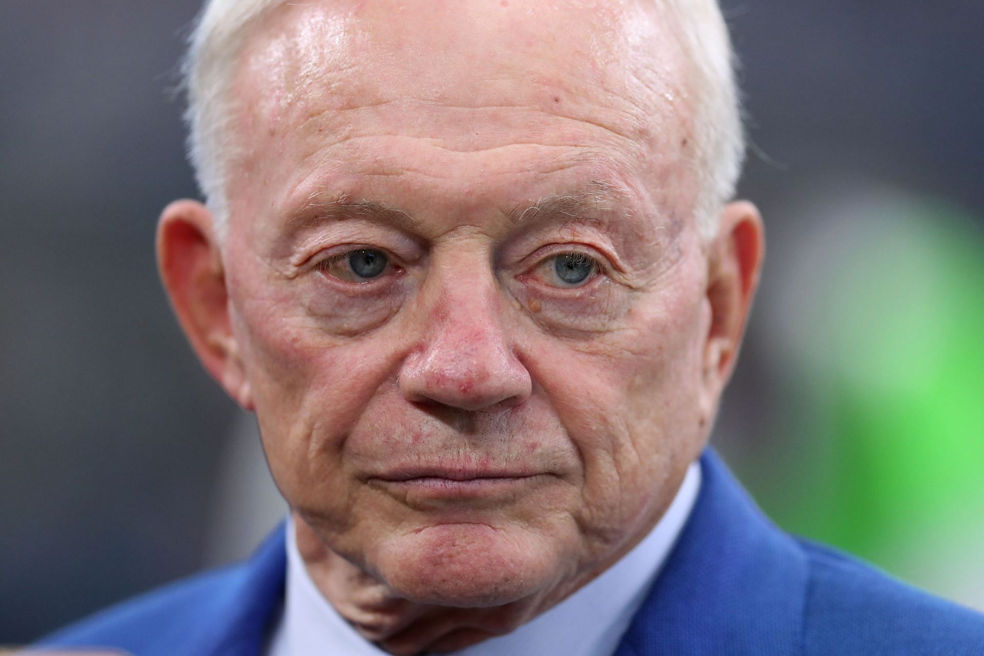 Dallas Cowboys owner Jerry Jones looks on as his team take on the New York Giants