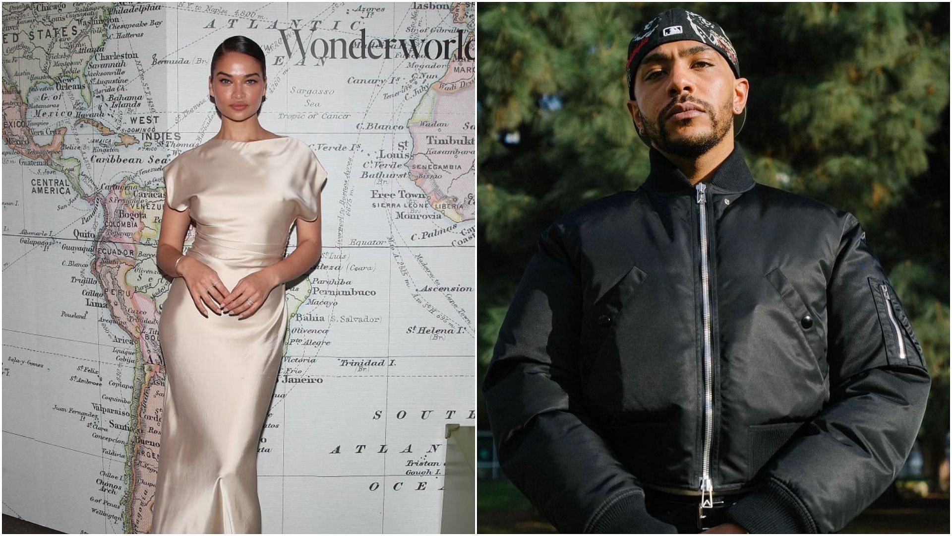 Shanina Shaik and Matthew Adesuyan are all set to welcome their first child together (Images via Graham Denholm/Getty Images and bausmatthew/Instagram)